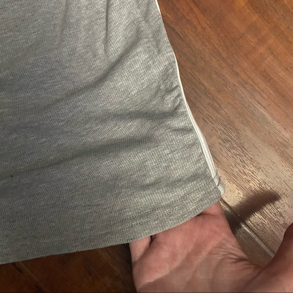 New Grey & White Bodycon Ribbed Tank Dress XS - Picture 5 of 5